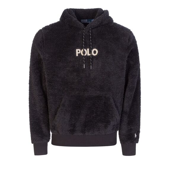 Polo Ralph Lauren Other - POLO RALPH LAUREN MEN'S SIZE MEDIUM CURLY BLACK HI-PILE SHERPA FLEECE HOODIE